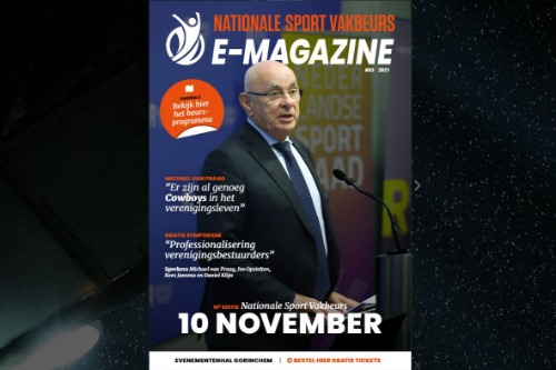 Afbeelding voorkant e-magazine sportvakbeurs